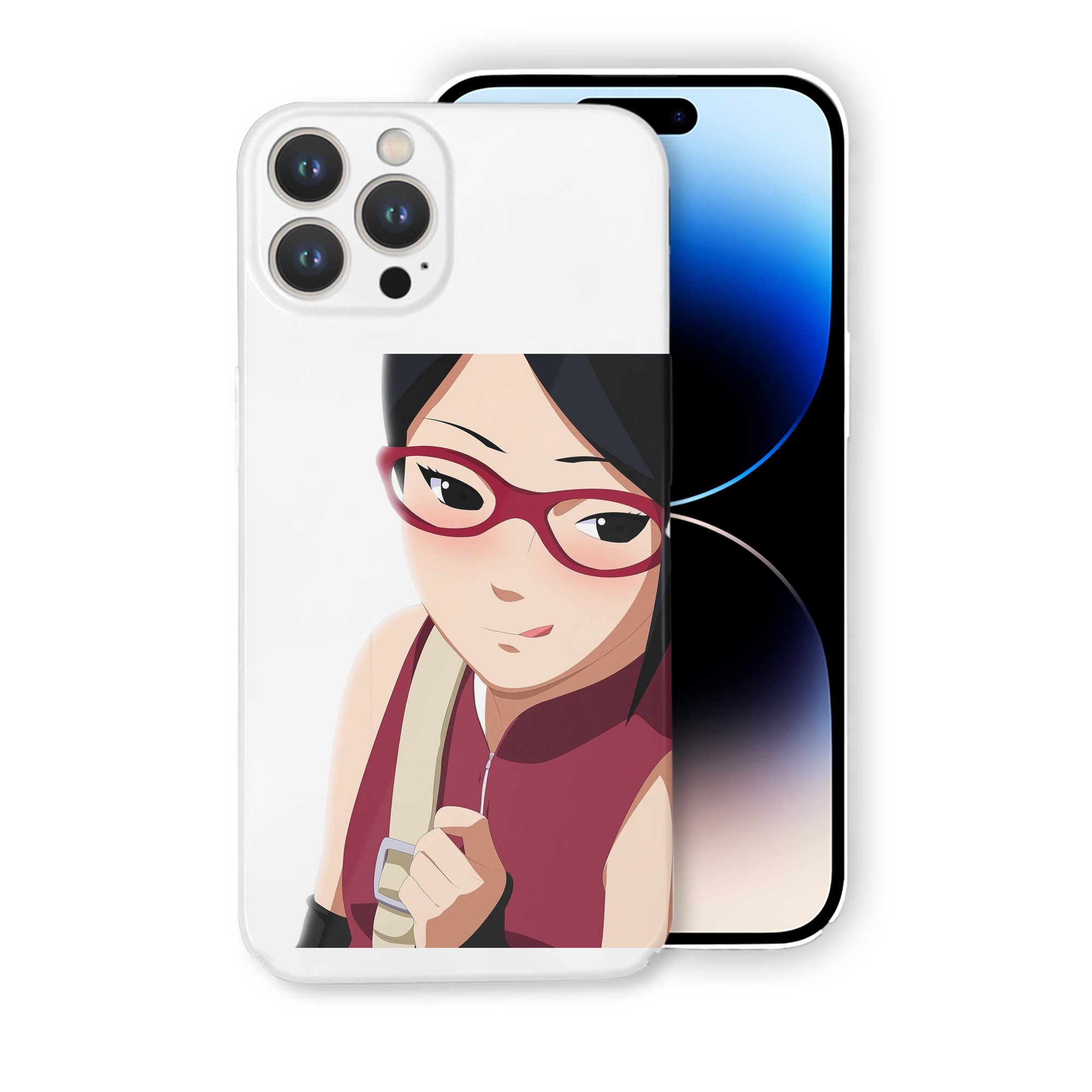 （画像用） NARUTO -ナルト- うちは サラダ Uchiha Sarada 【iPhone 14シリーズ対応】ハードケース